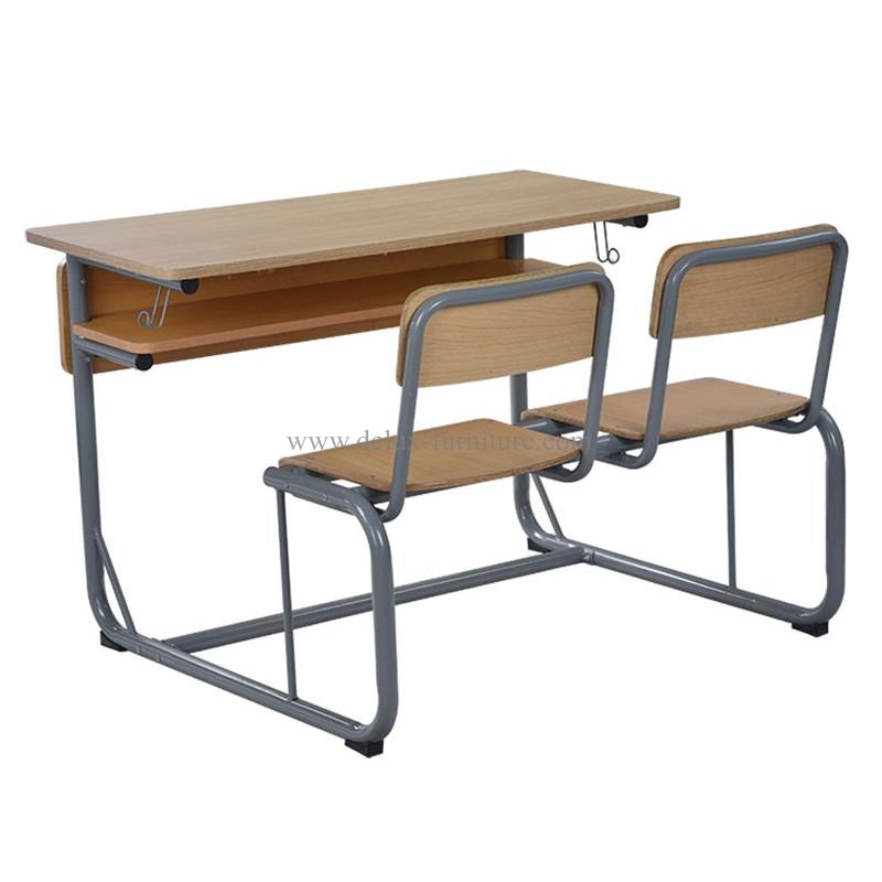 school desk and bench