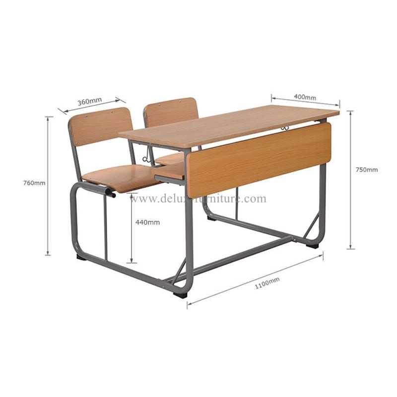 Double Seat School Desk And Bench, What Is The Size Of A School Desk