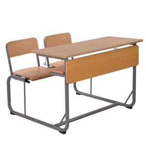 school desk and bench